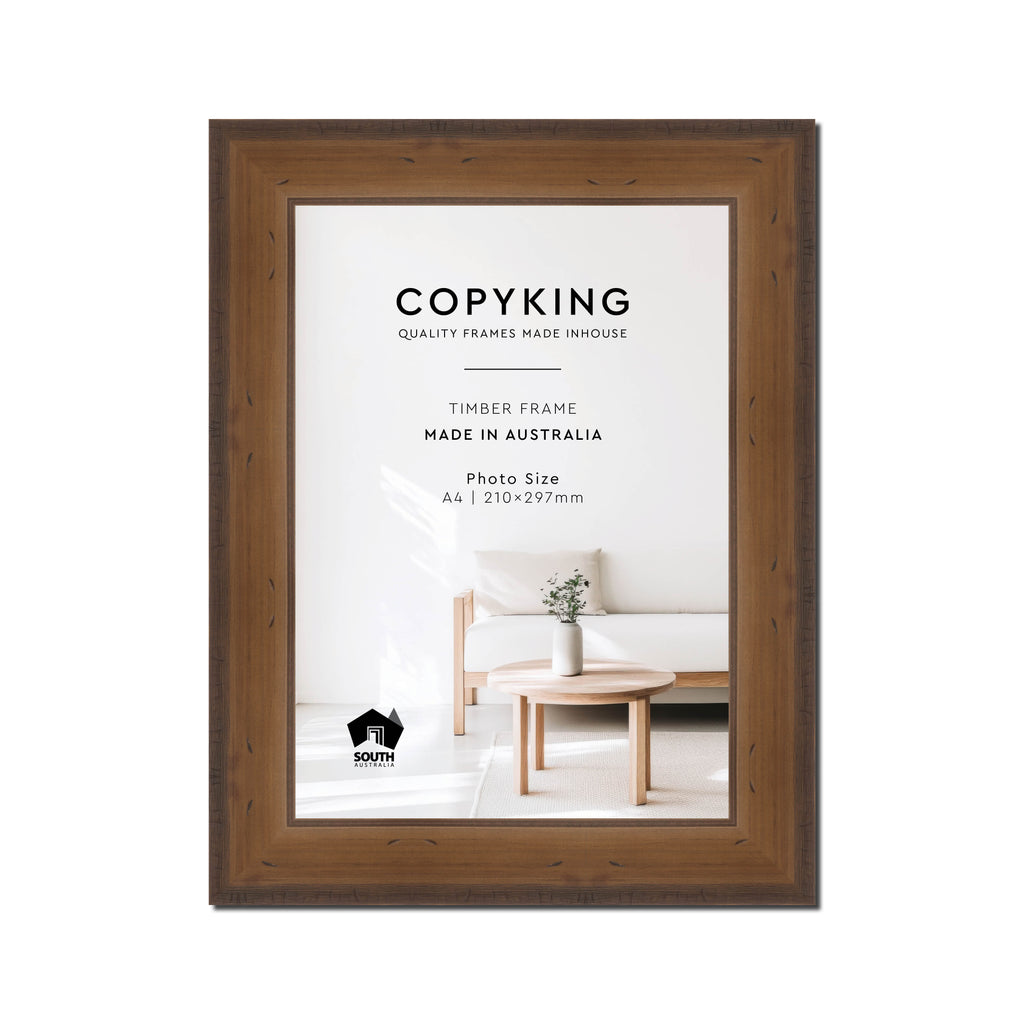 Pioneer Light Brown 42mm Wood Poster Frame - A4 (210mm x 297mm)