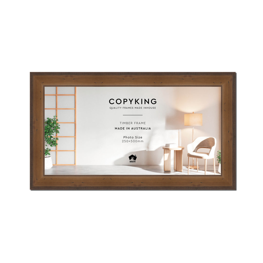 Pioneer Light Brown 42mm Wood Panoramic Photo Frame - 25cm x 50cm