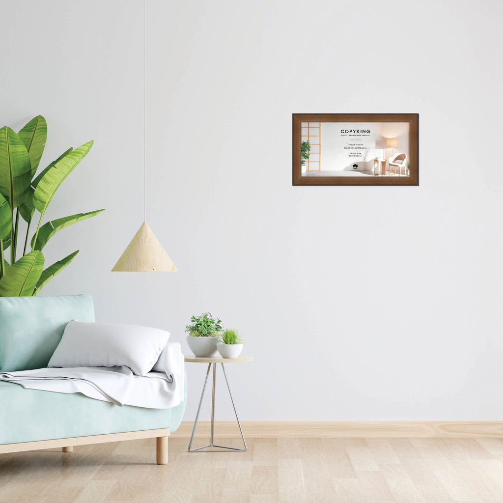 Pioneer Light Brown 42mm Wood Panoramic Photo Frame - 25cm x 50cm