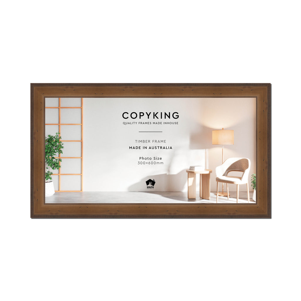 Pioneer Light Brown 42mm Wood Panoramic Photo Frame - 30cm x 60cm