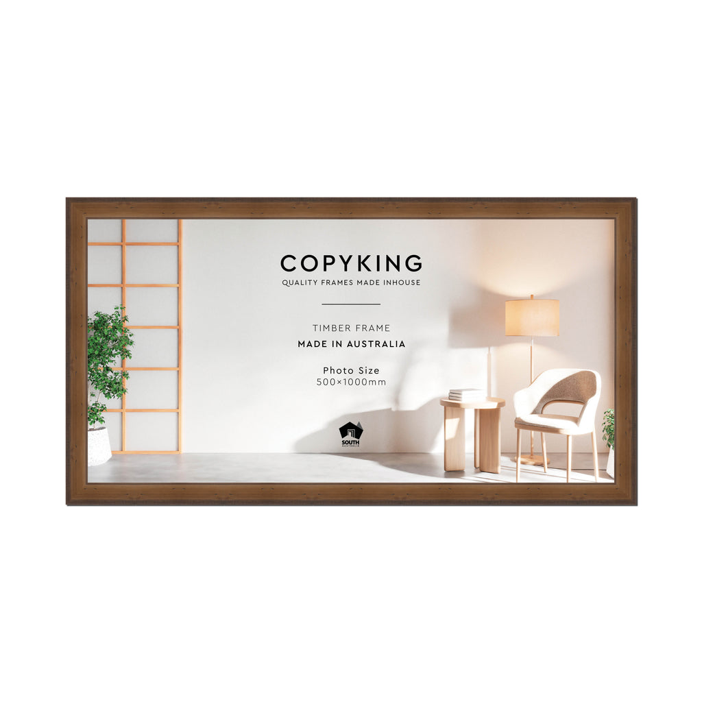 Pioneer Light Brown 42mm Wood Panoramic Photo Frame - 50cm x 100cm