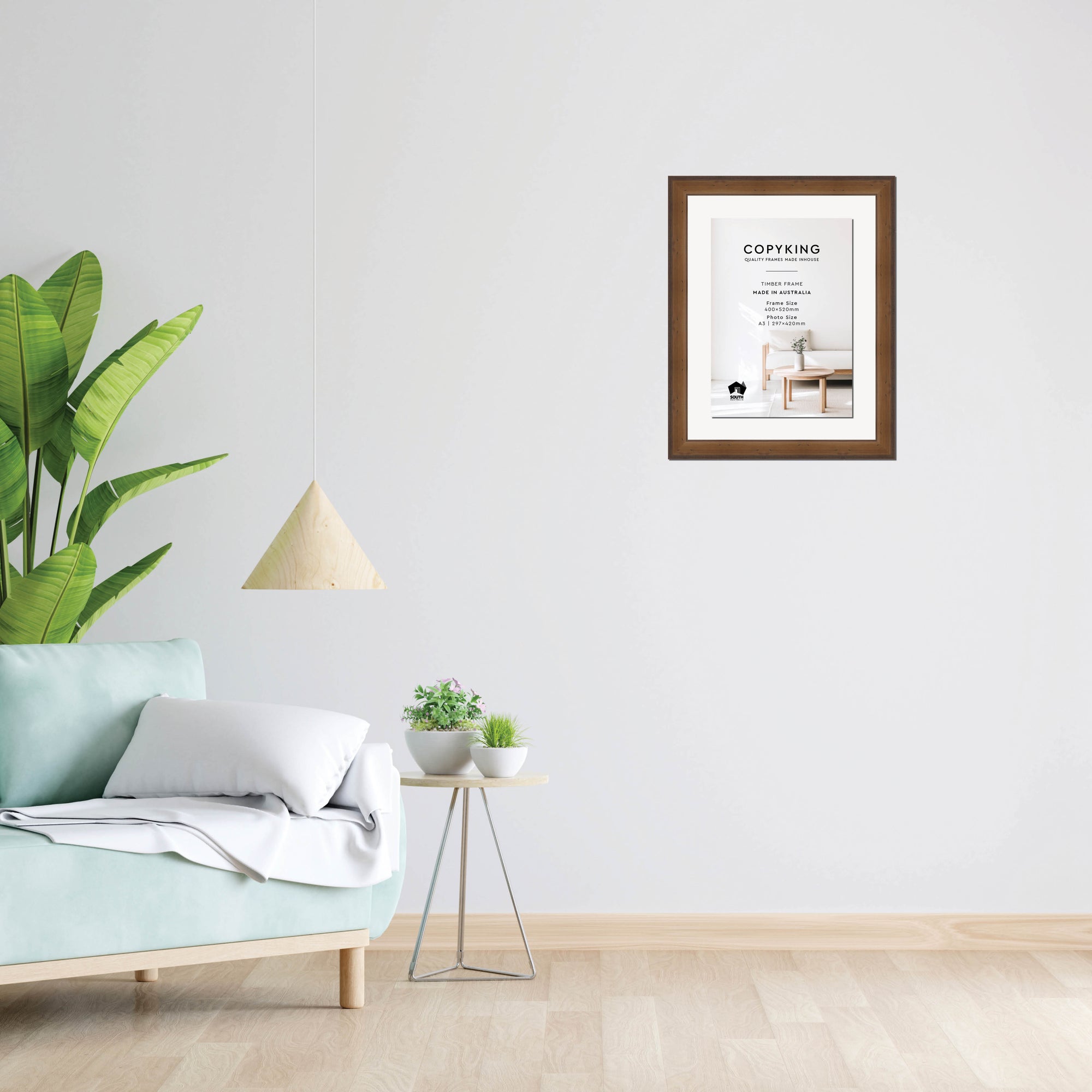 Pioneer Light Brown 42mm Wood Certificate Frame - 400mm x 520mm - 1 Certificates (A3)