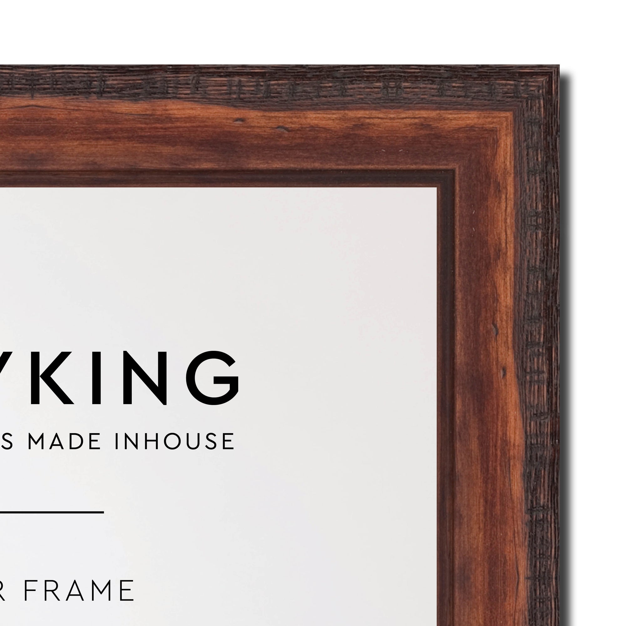 Pioneer Mahogany 30mm Wood Collage Photo Frame - 12" x 24" - 3 Photos (6" x 8")