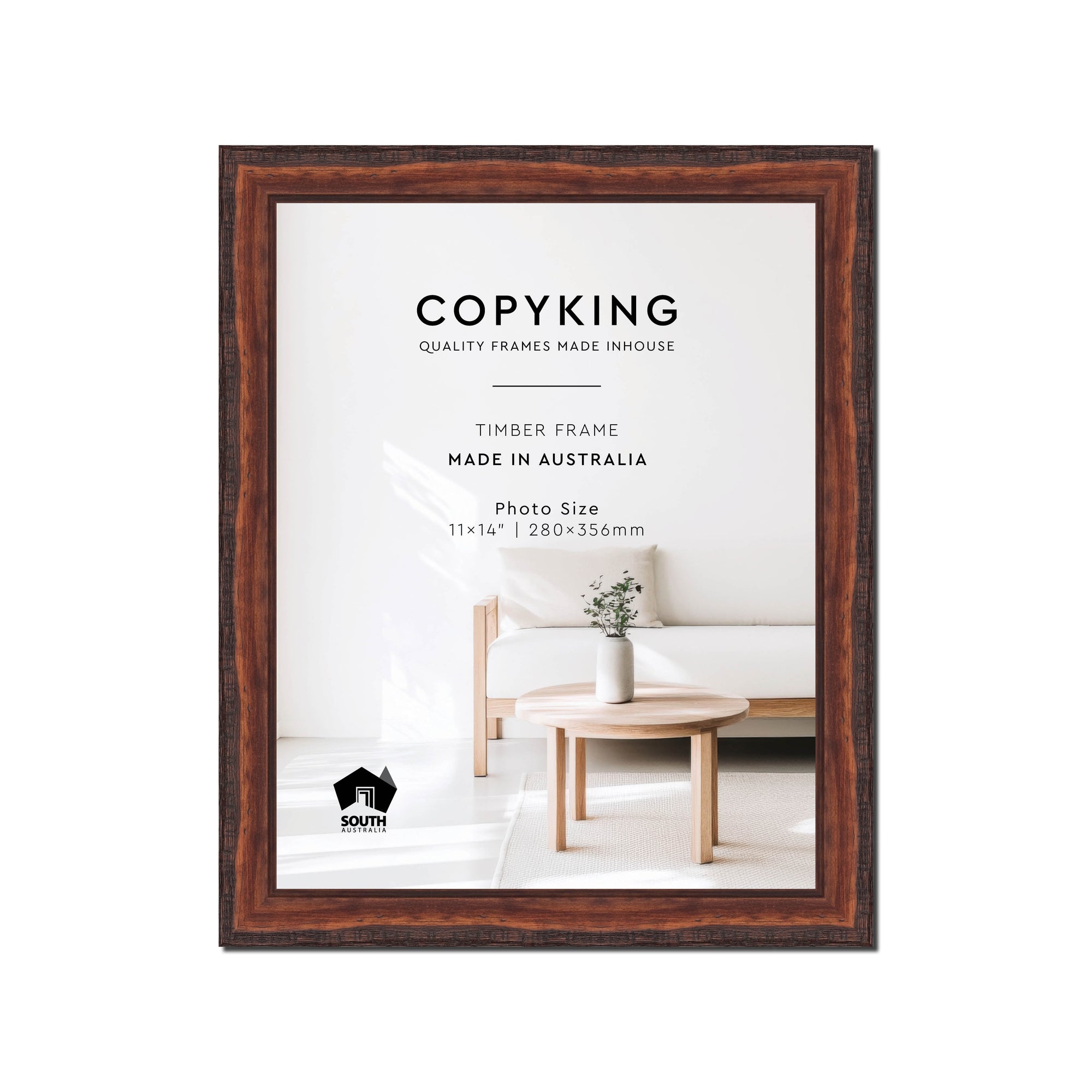 Pioneer Mahogany 30mm Wood Photo Frame - 11" x 14" (280mm x 356mm)