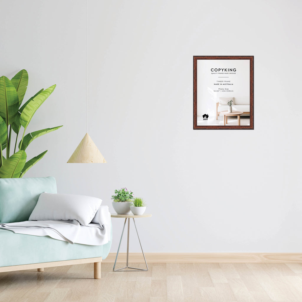 Pioneer Mahogany 30mm Wood Photo Frame - 16" x 20" (406mm x 508mm)
