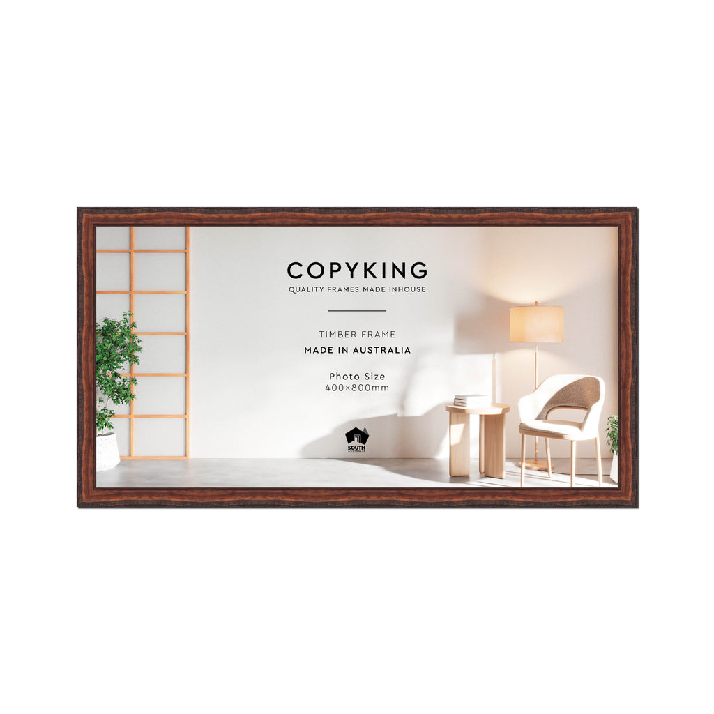 Pioneer Mahogany 30mm Wood Panoramic Photo Frame - 40cm x 80cm