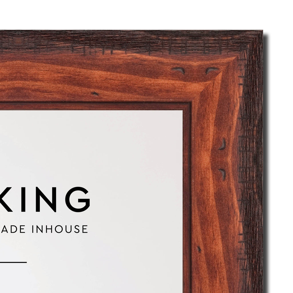 Pioneer Mahogany 42mm Wood Poster Frame - A1 (594mm x 840mm)