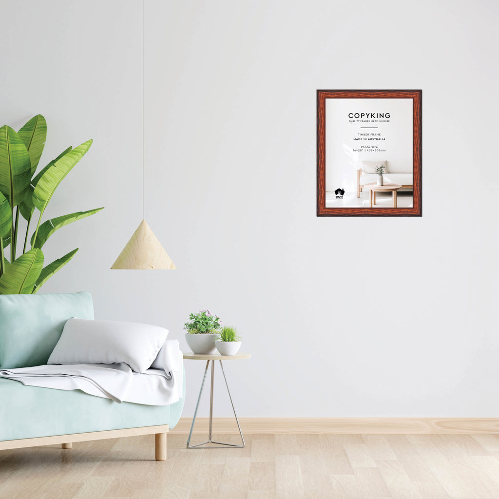 Pioneer Mahogany 42mm Wood Photo Frame - 16" x 20" (406mm x 508mm)