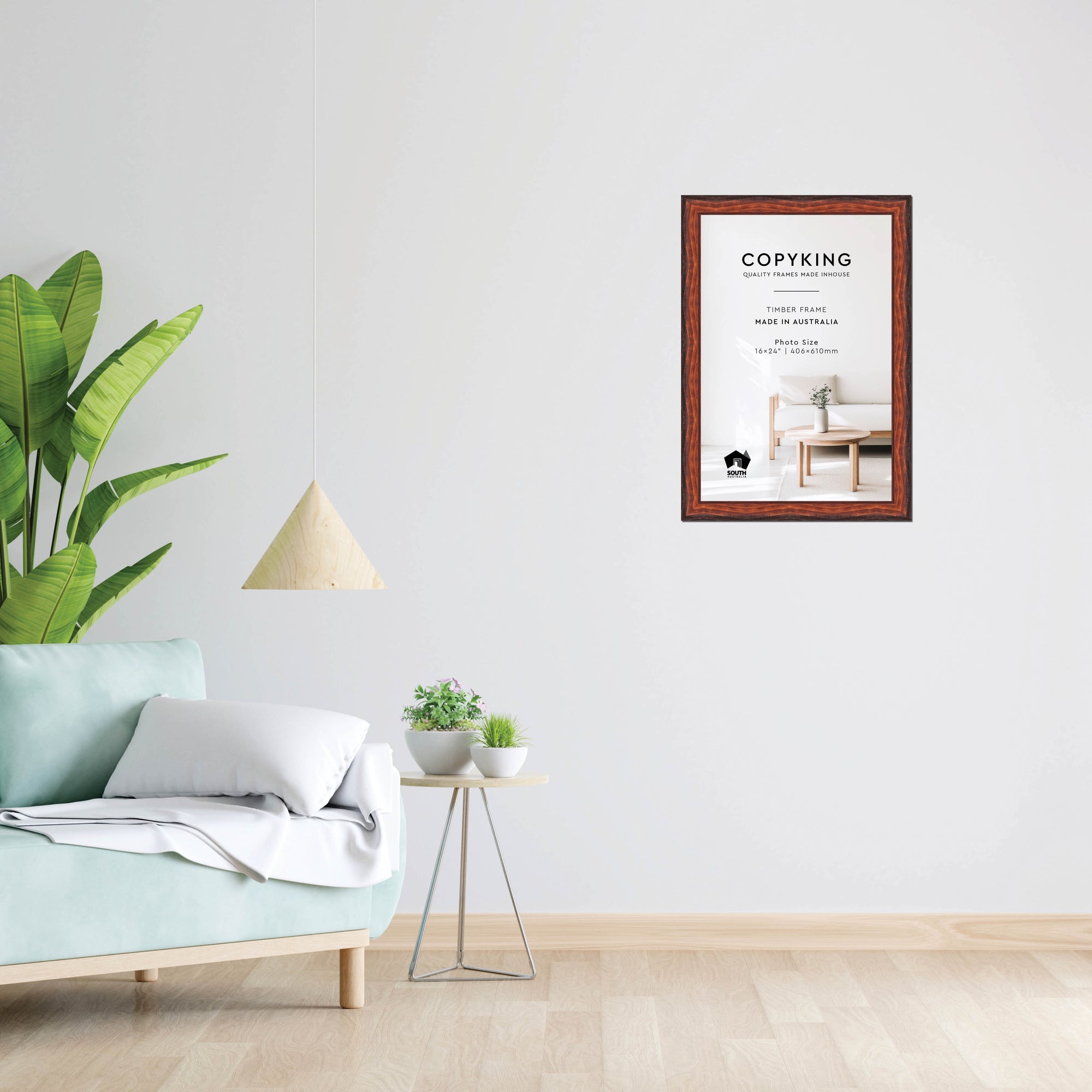 Pioneer Mahogany 42mm Wood Photo Frame - 16" x 24" (406mm x 610mm)