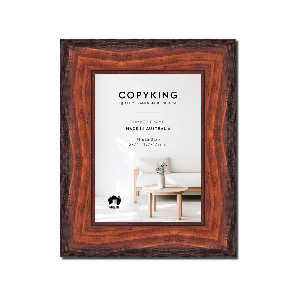 Pioneer Mahogany 42mm Wood Photo Frame - 5" x 7" (127mm x 178mm)