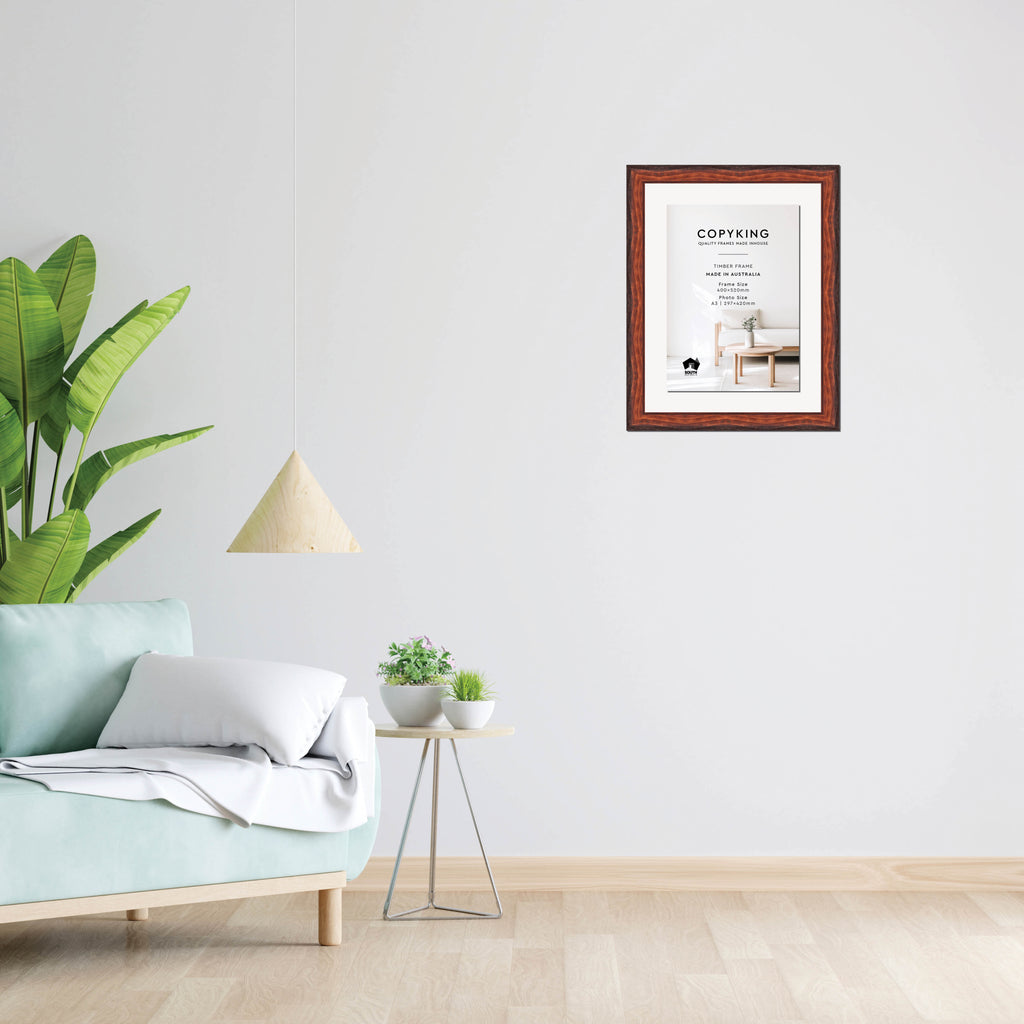Pioneer Mahogany 42mm Wood Certificate Frame - 400mm x 520mm - 1 Certificates (A3)