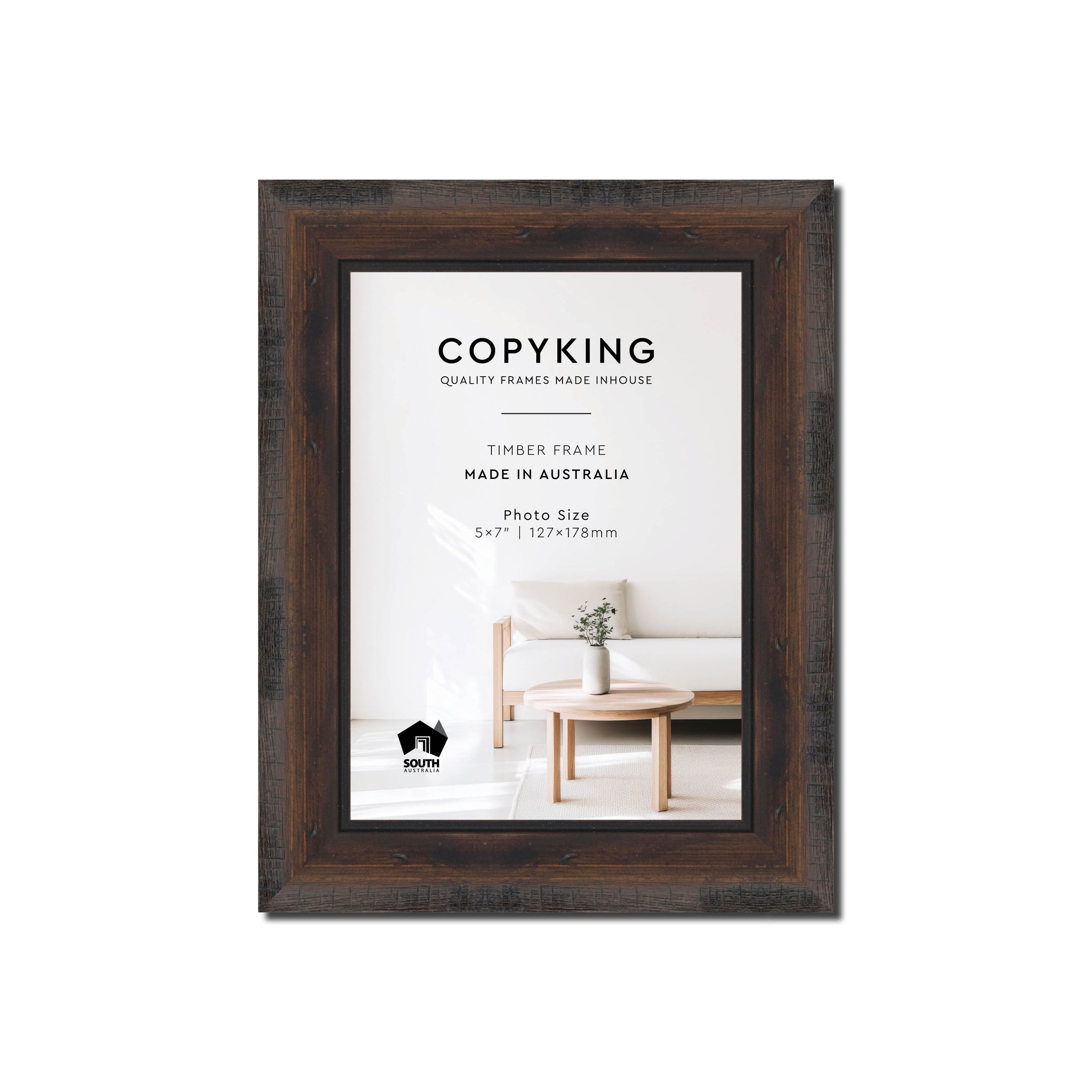 Pioneer Mocha 30mm Wood Photo Frame - 5" x 7" (127mm x 178mm)