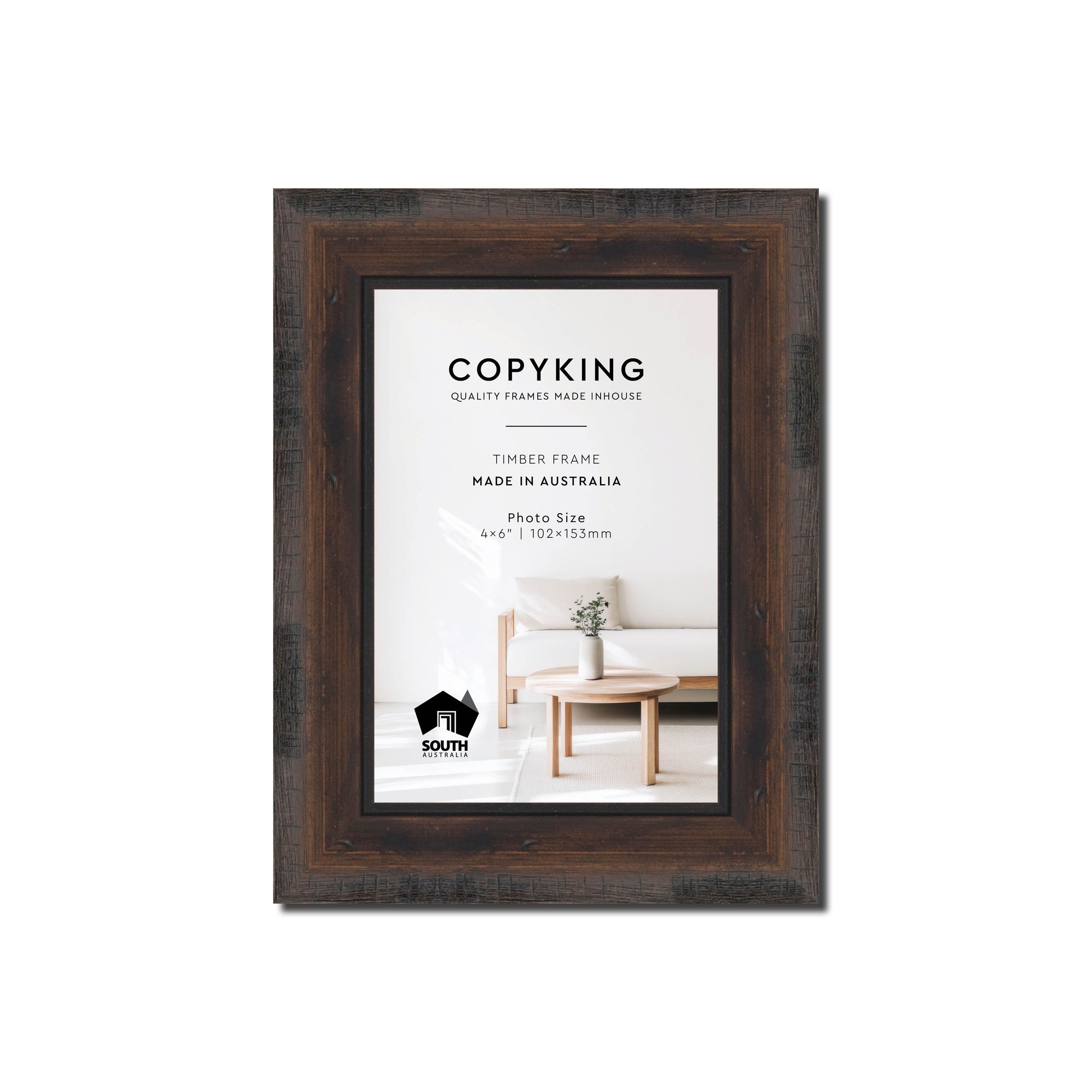 Pioneer Mocha 30mm Wood Photo Frame - 4" x 6" (102mm x 153mm)