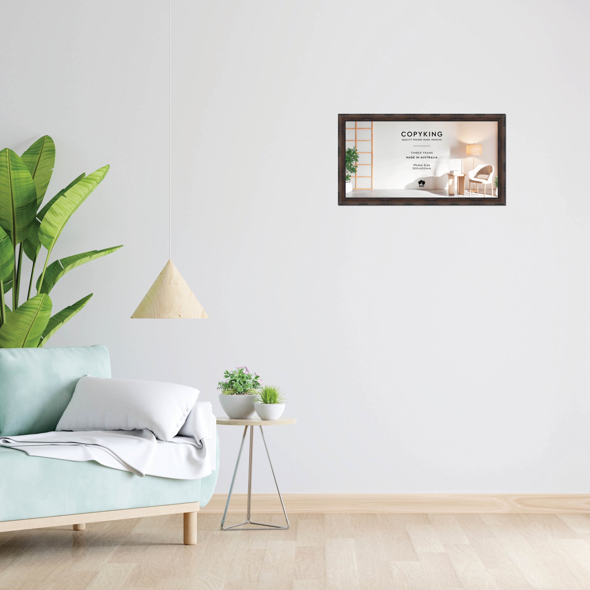 Pioneer Mocha 30mm Wood Panoramic Photo Frame - 30cm x 60cm