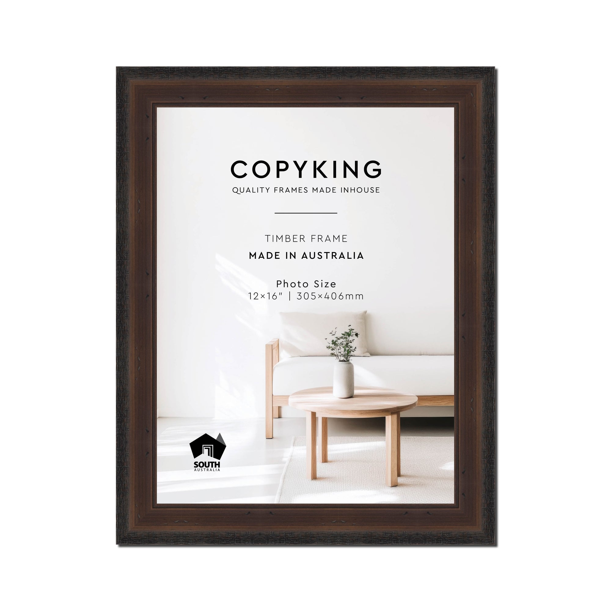 Pioneer Mocha 42mm Wood Photo Frame - 12" x 16" (305mm x 406mm)