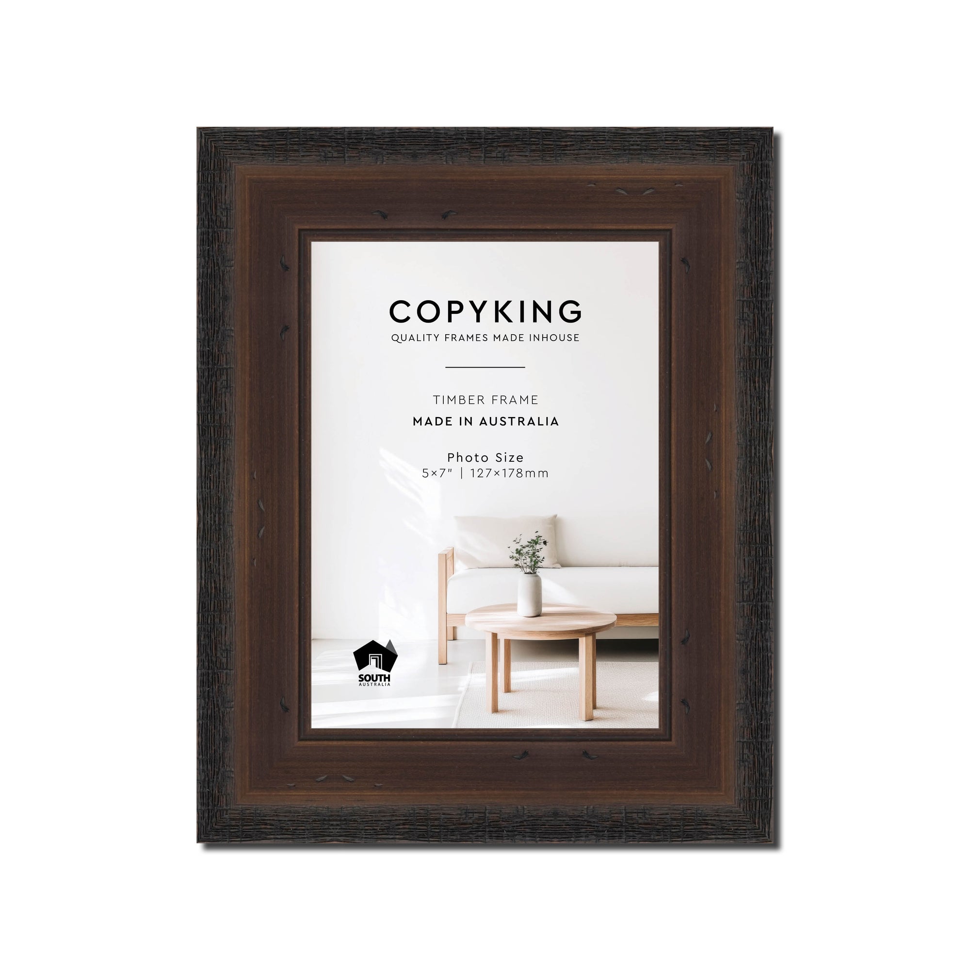 Pioneer Mocha 42mm Wood Photo Frame - 5" x 7" (127mm x 178mm)