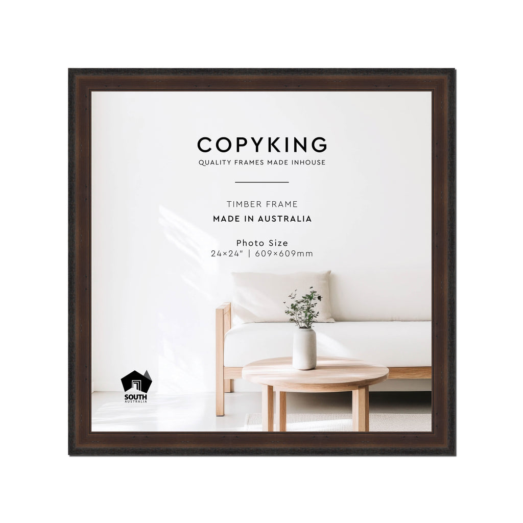 Pioneer Mocha 42mm Wood Square Photo Frame - 24" x 24" (609mm x 609mm)