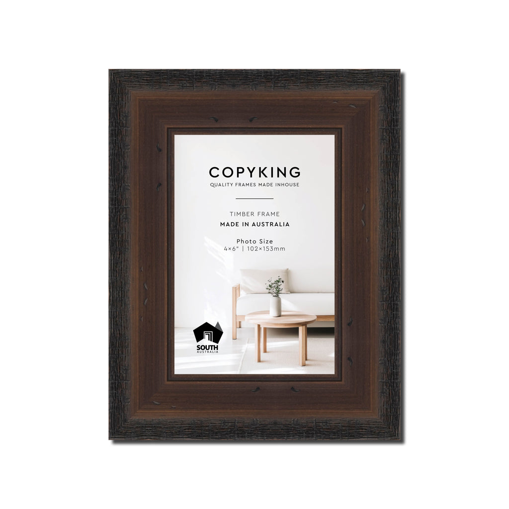 Pioneer Mocha 42mm Wood Photo Frame - 4" x 6" (102mm x 153mm)