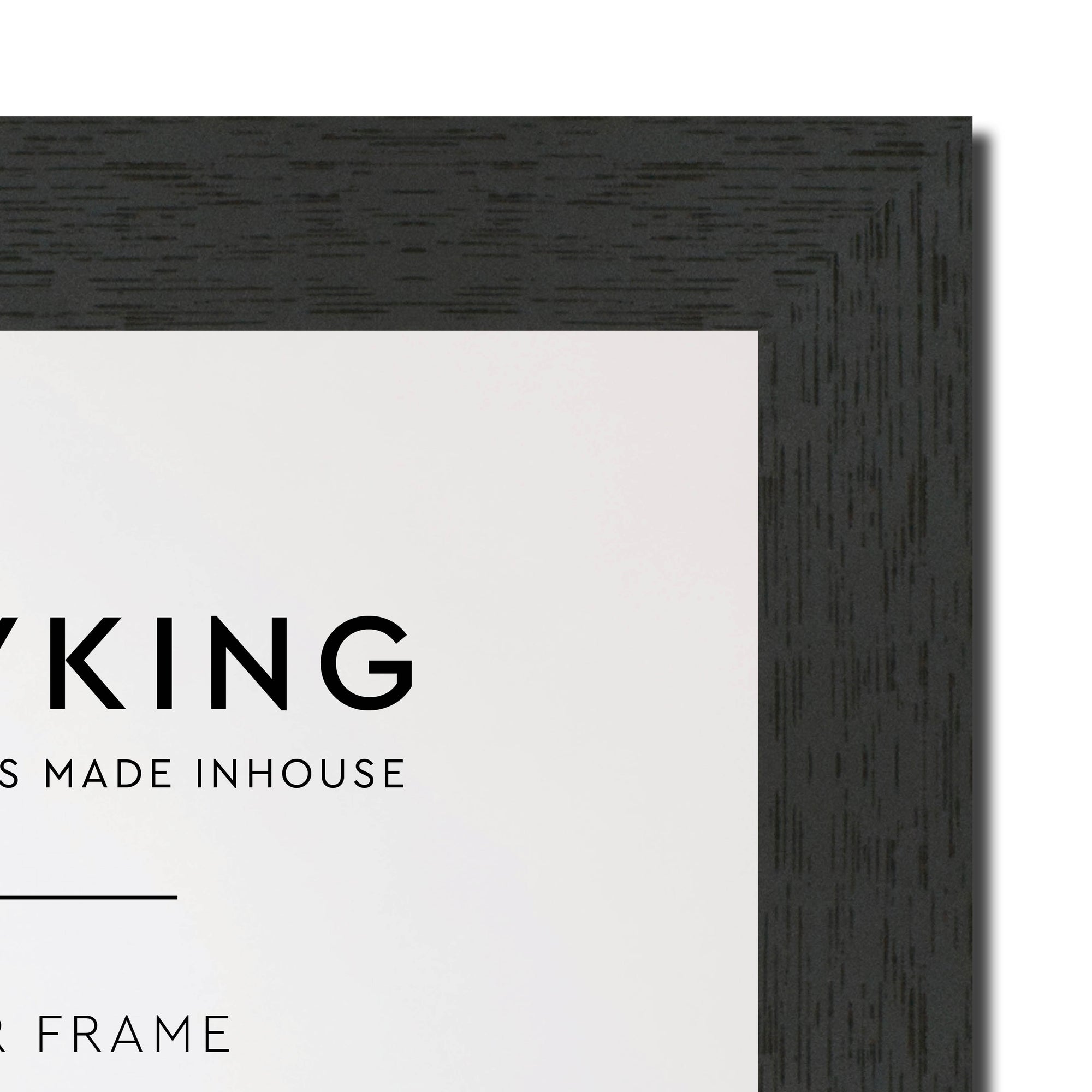 Prime Black 30mm Wood Panoramic Photo Frame - 60cm x 120cm