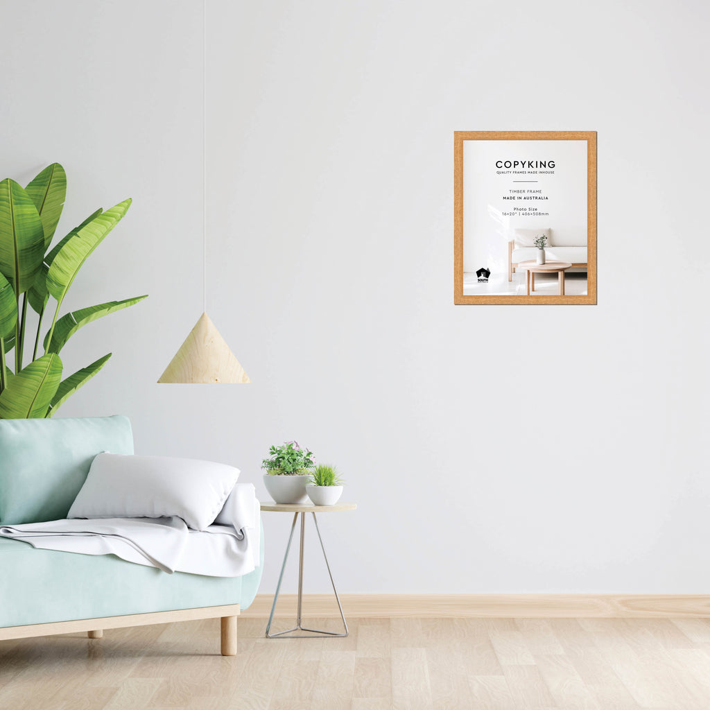 Prime Natural 30mm Wood Photo Frame - 16" x 20" (406mm x 508mm)