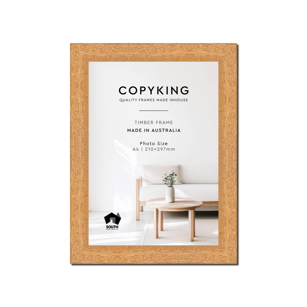 Prime Natural 30mm Wood Poster Frame - A4 (210mm x 297mm)