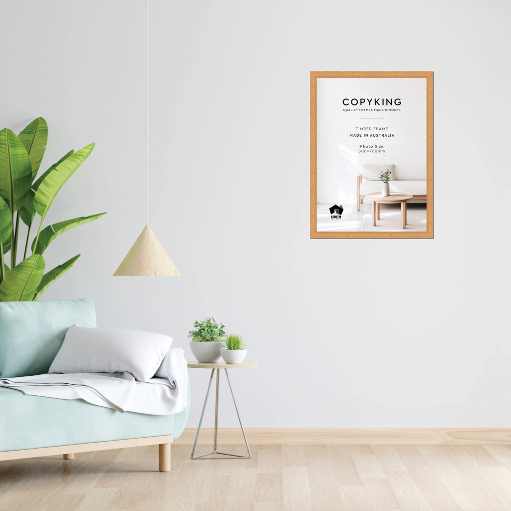 Prime Natural 30mm Wood Poster Frame - 50cm x 70cm