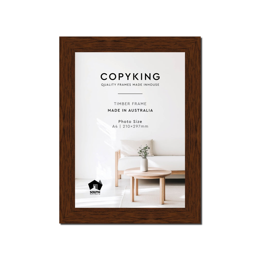 Prime Teak 30mm Wood Poster Frame - A4 (210mm x 297mm)