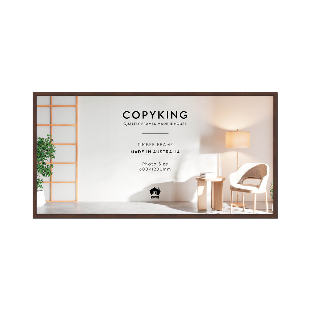 Prime Tobacco 20mm Wood Panoramic Photo Frame - 60cm x 120cm