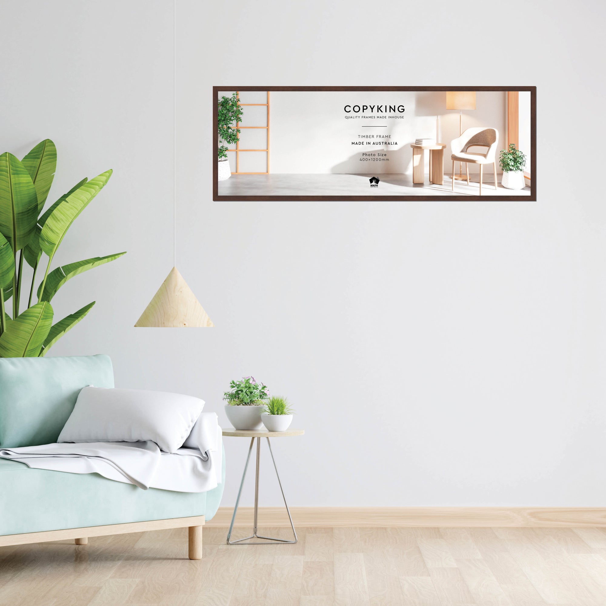 Prime Tobacco 20mm Wood Panoramic Photo Frame - 40cm x 120cm