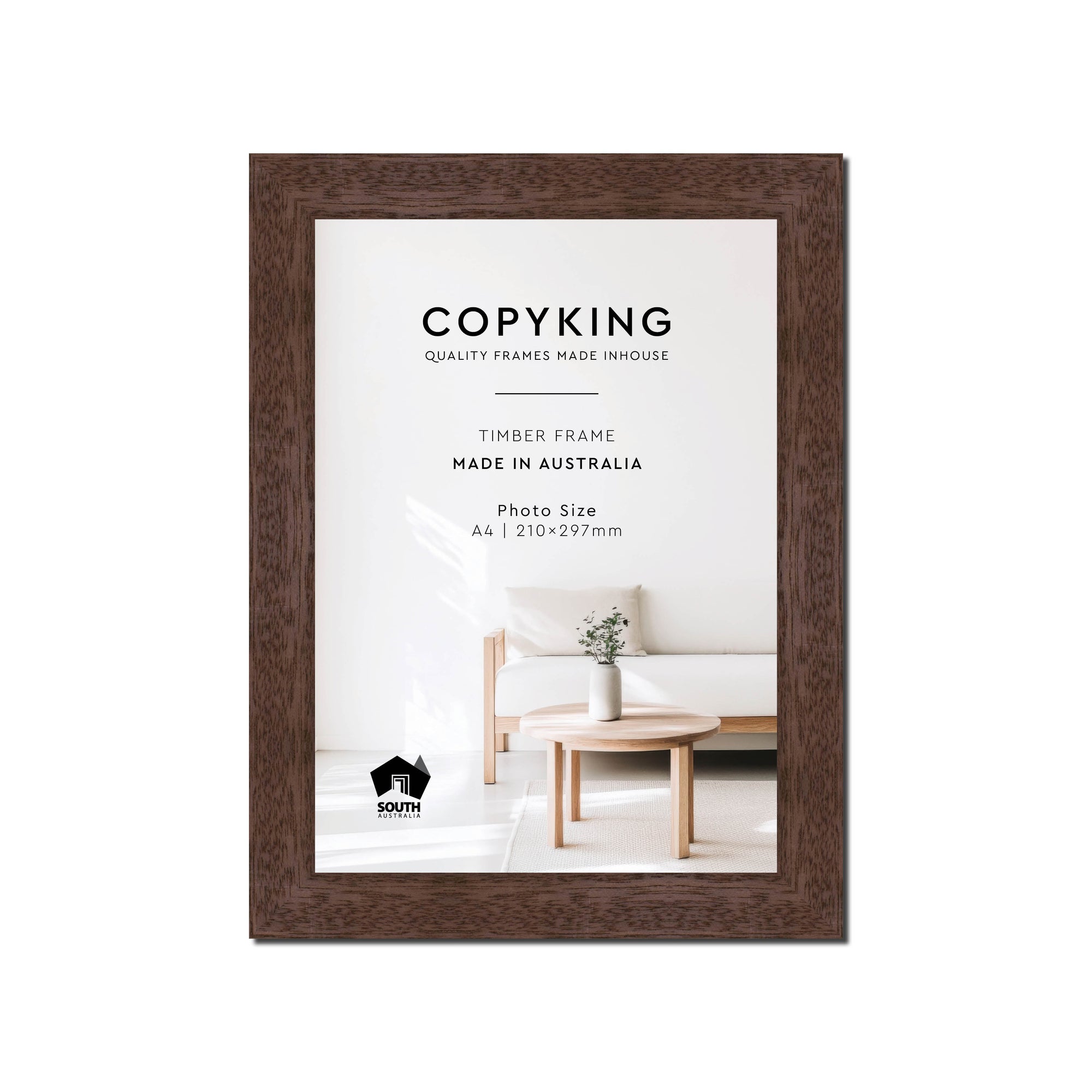 Prime Tobacco 30mm Wood Poster Frame - A4 (210mm x 297mm)