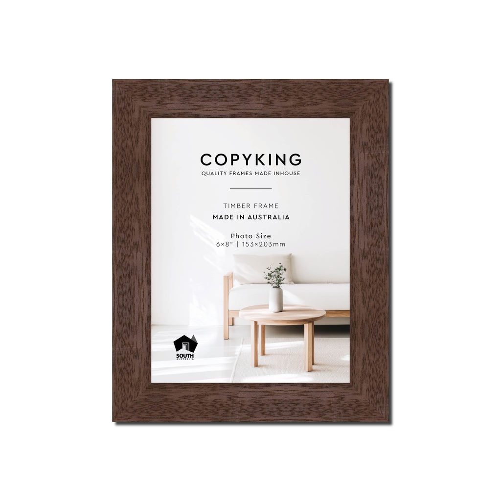 Prime Tobacco 30mm Wood Photo Frame - 6" x 8" (153mm x 203mm)