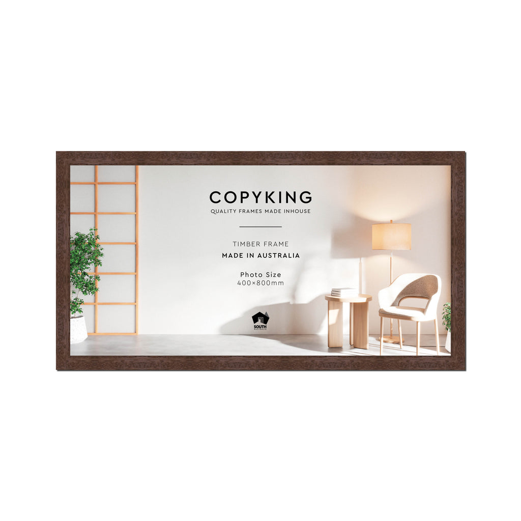 Prime Tobacco 30mm Wood Panoramic Photo Frame - 40cm x 80cm