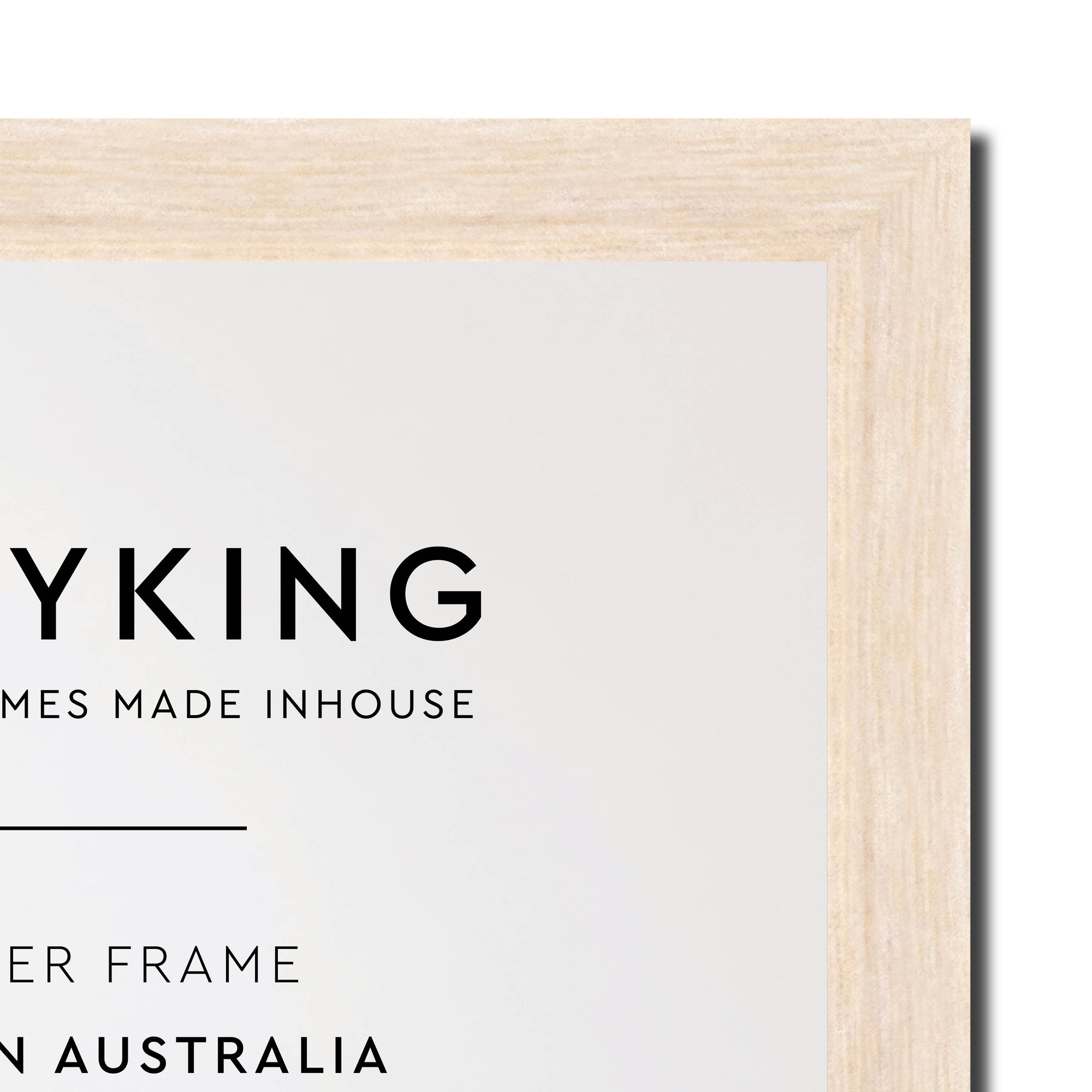 Prime White 20mm Wood Panoramic Photo Frame - 50cm x 100cm