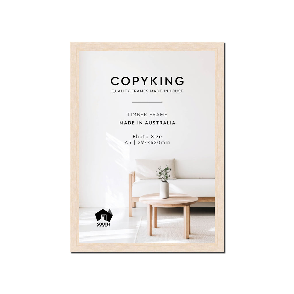 Prime White 20mm Wood Poster Frame - A3 (297mm x 420mm)