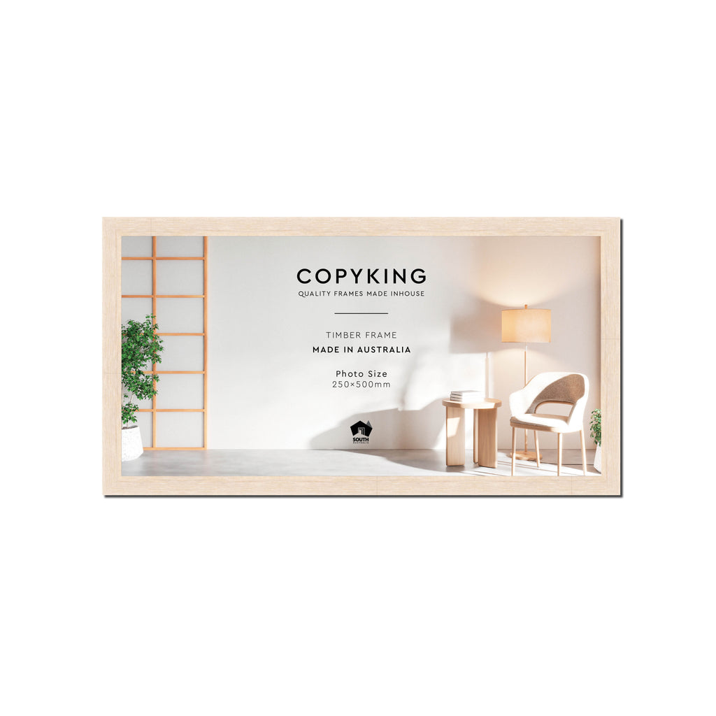Prime White 20mm Wood Panoramic Photo Frame - 25cm x 50cm