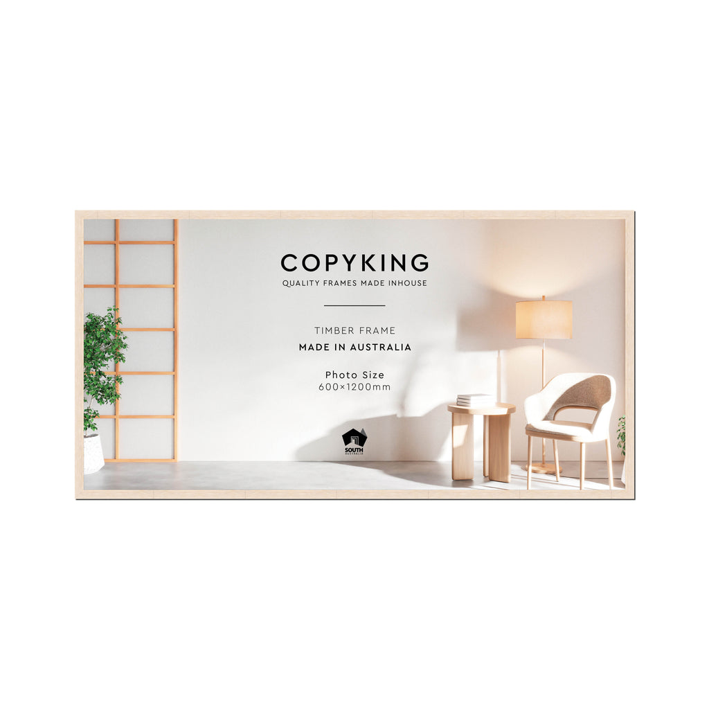 Prime White 20mm Wood Panoramic Photo Frame - 60cm x 120cm