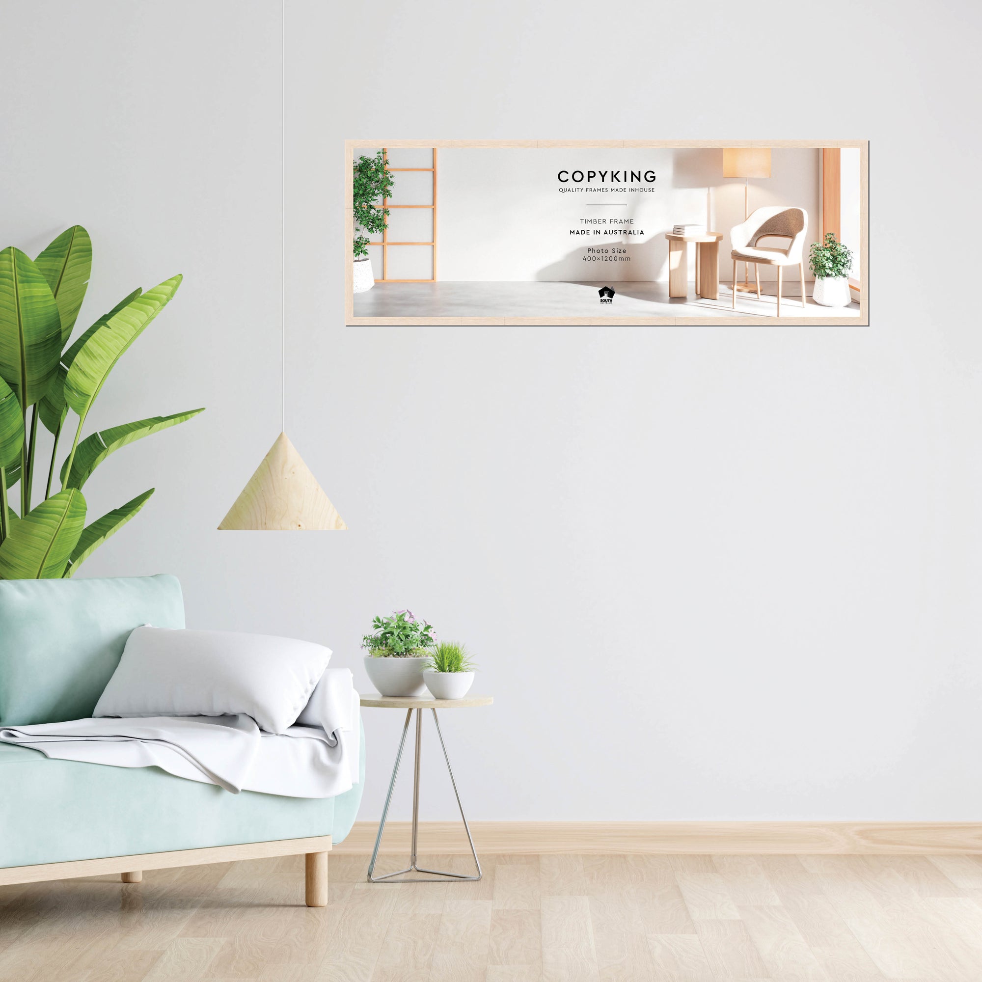 Prime White 20mm Wood Panoramic Photo Frame - 40cm x 120cm