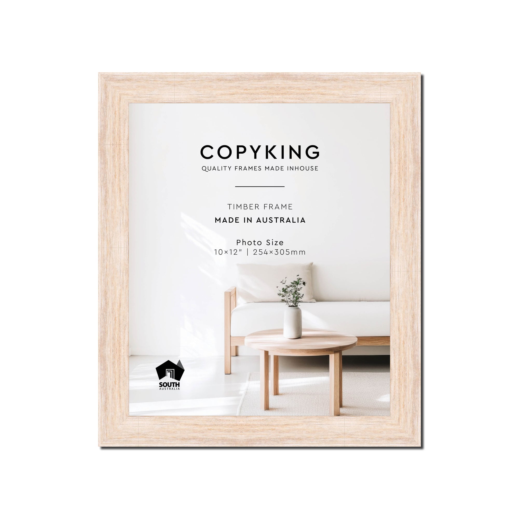 Prime White 30mm Wood Photo Frame - 10" x 12" (254mm x 305mm)