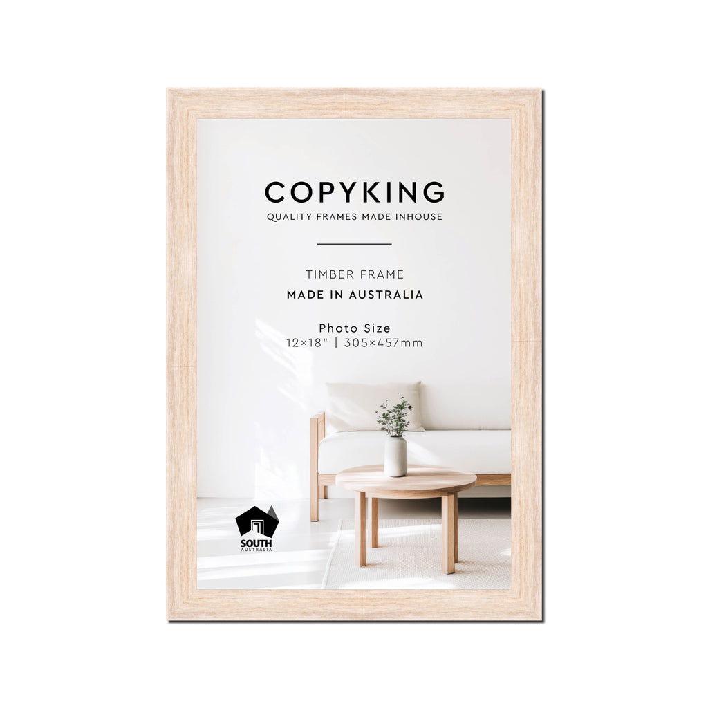Prime White 30mm Wood Photo Frame - 12" x 18" (305mm x 457mm)