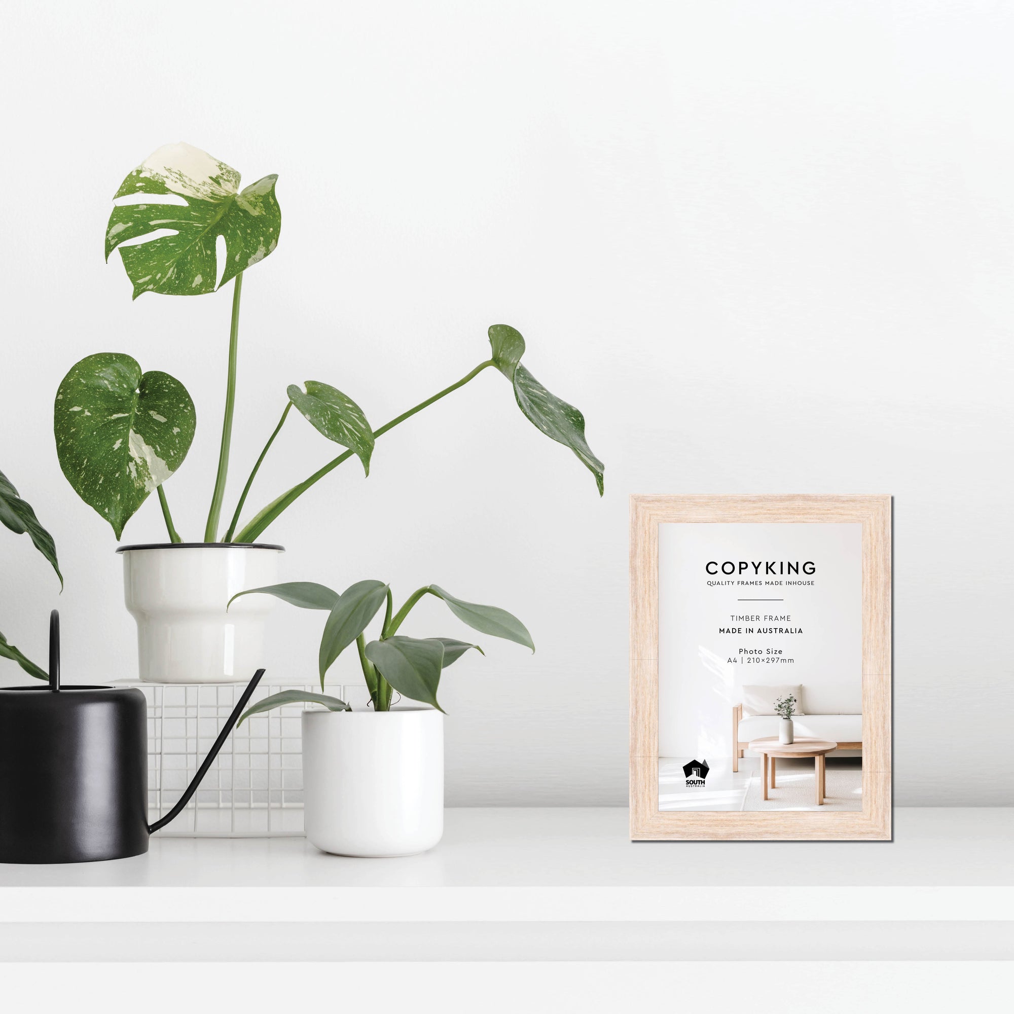 Prime White 30mm Wood Poster Frame - A4 (210mm x 297mm)