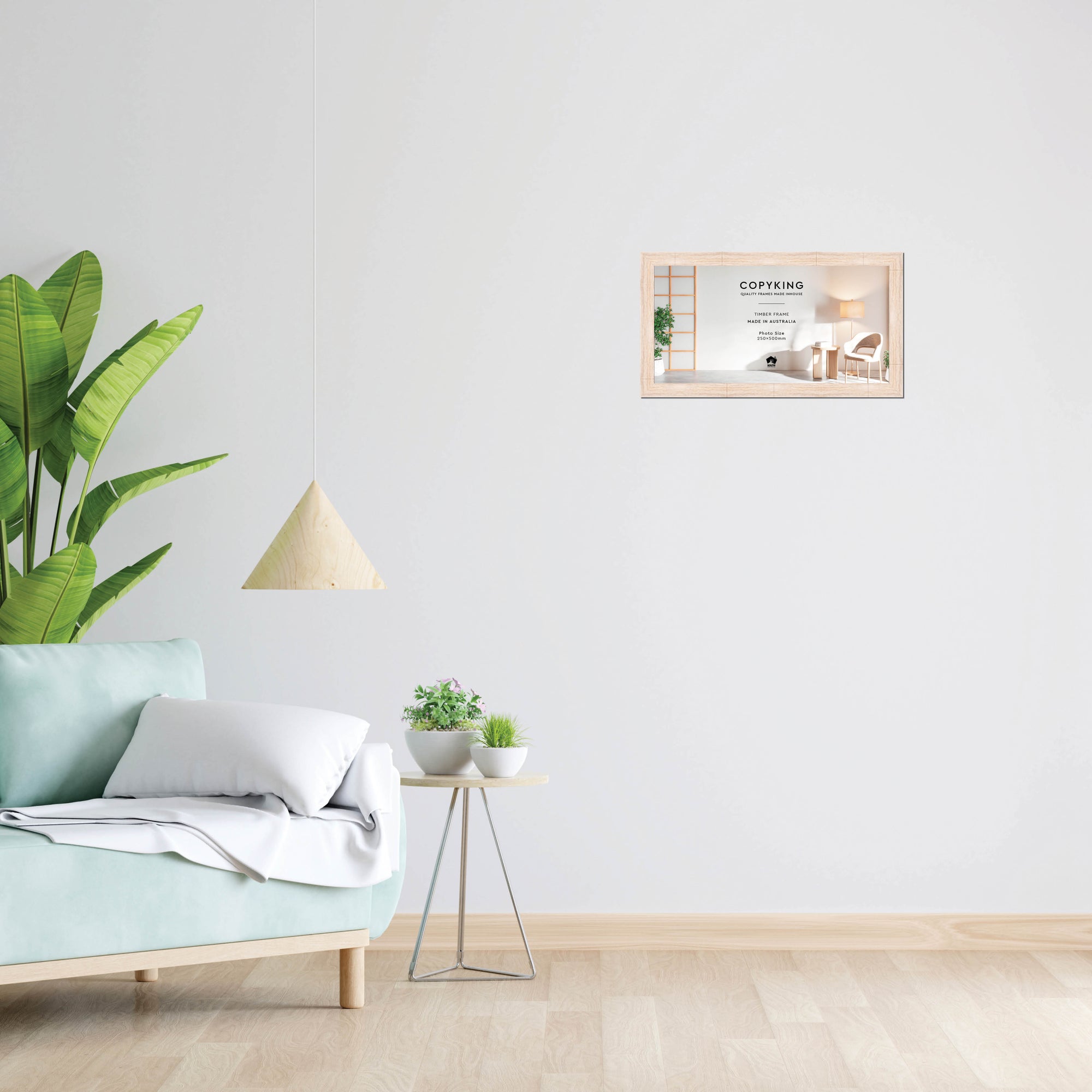 Prime White 30mm Wood Panoramic Photo Frame - 25cm x 50cm