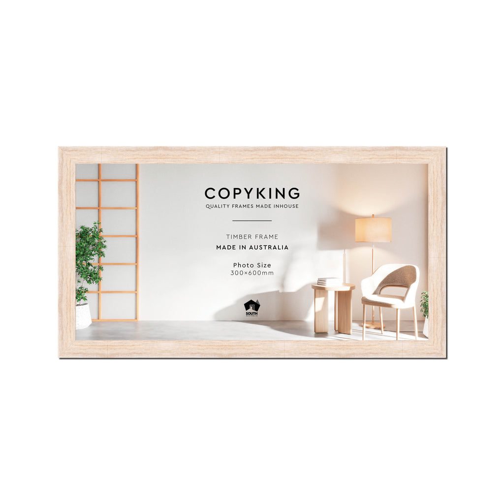 Prime White 30mm Wood Panoramic Photo Frame - 30cm x 60cm