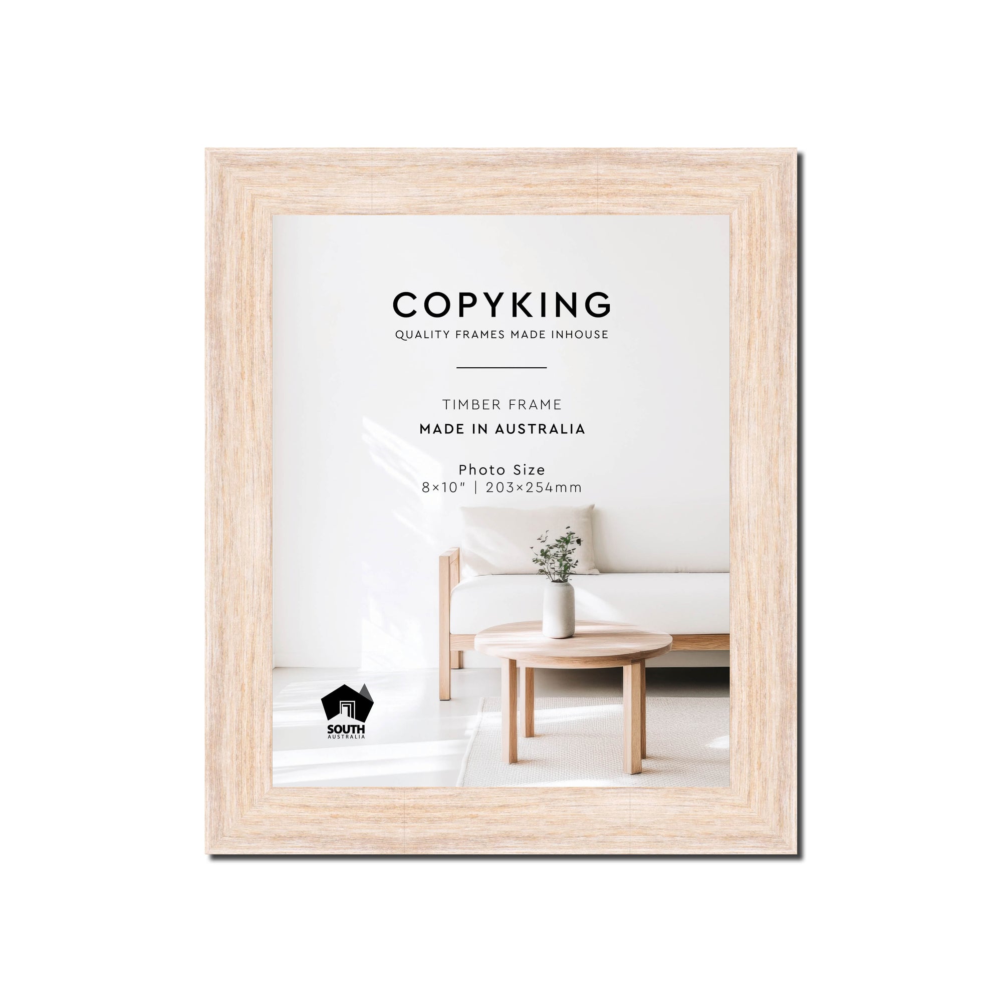 Prime White 30mm Wood Photo Frame - 8" x 10" (203mm x 254mm)