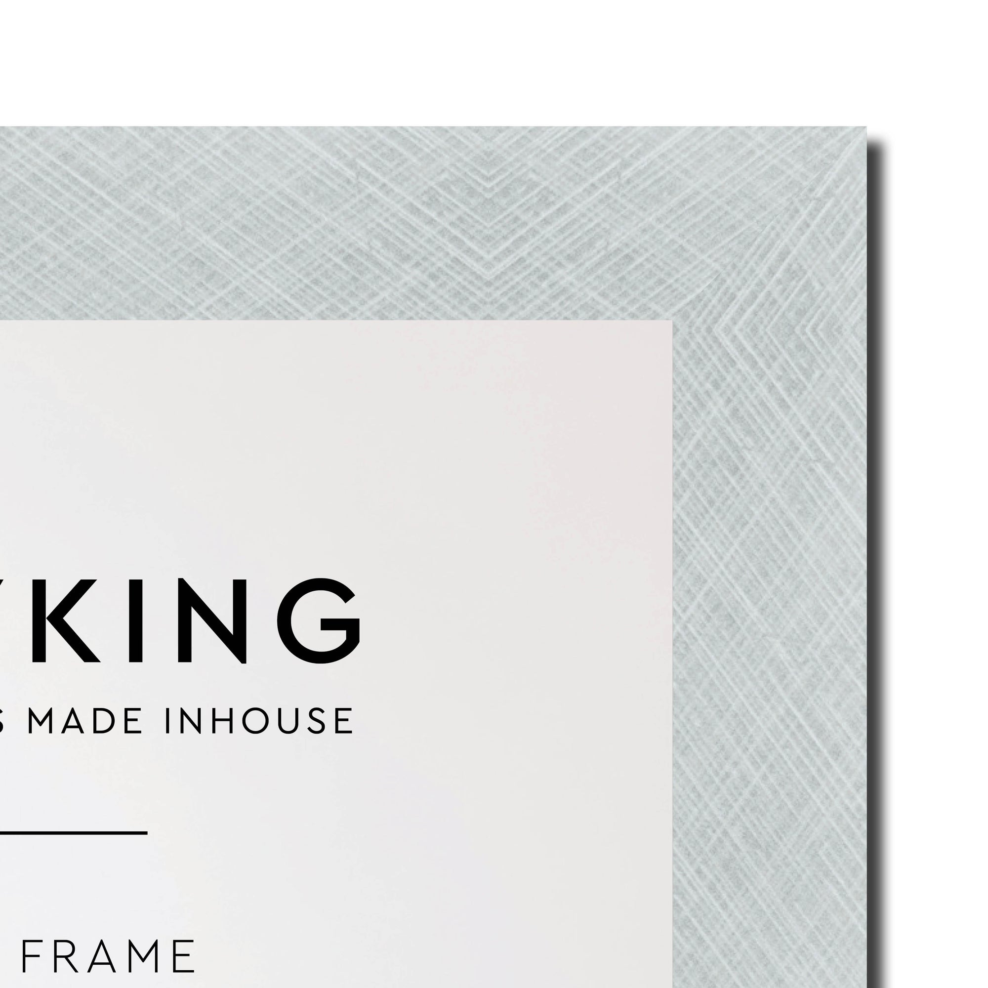Silver Crosshatch 30mm Wood Panoramic Photo Frame - 40cm x 120cm