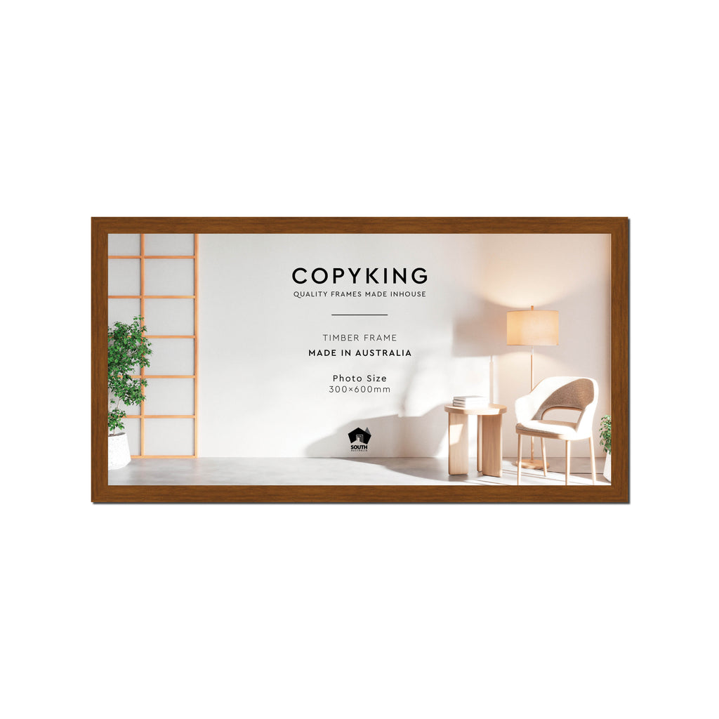 Teak 20mm Wood Panoramic Photo Frame - 30cm x 60cm