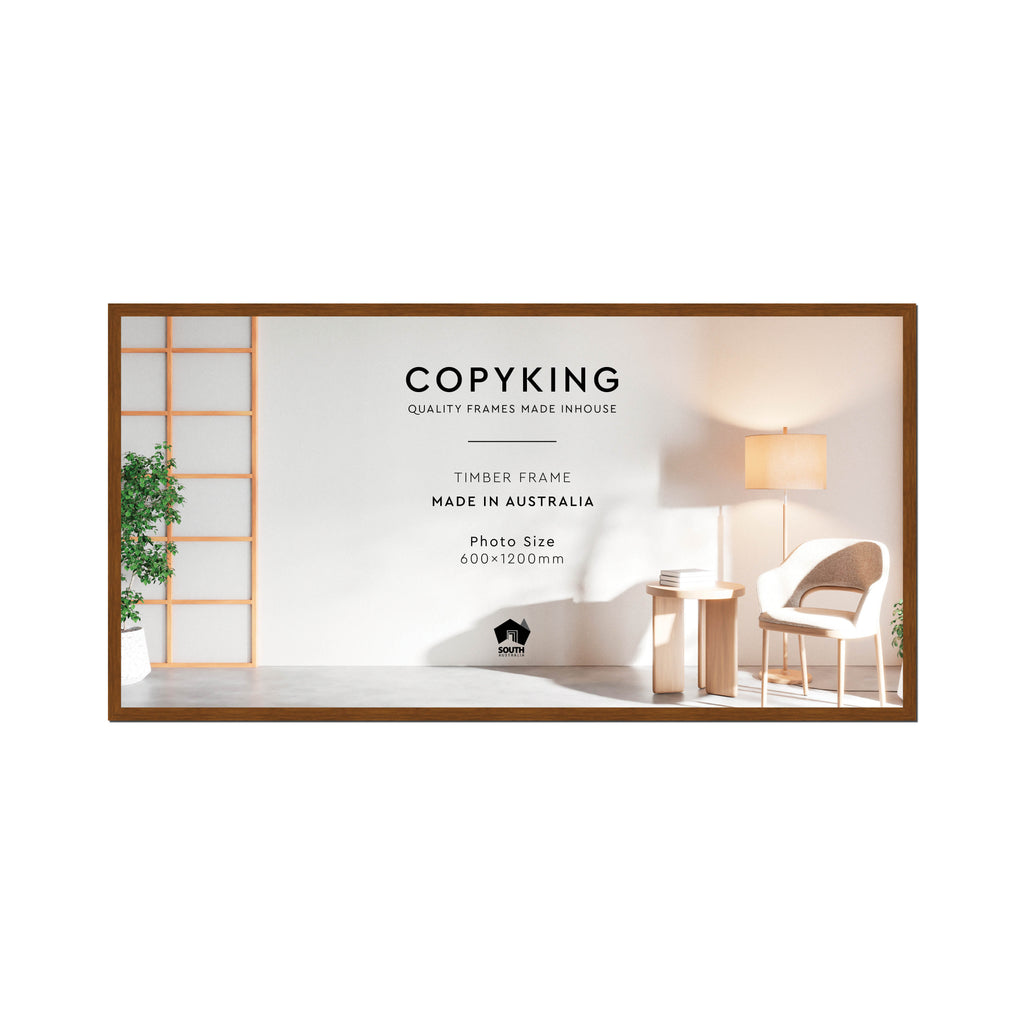 Teak 20mm Wood Panoramic Photo Frame - 60cm x 120cm