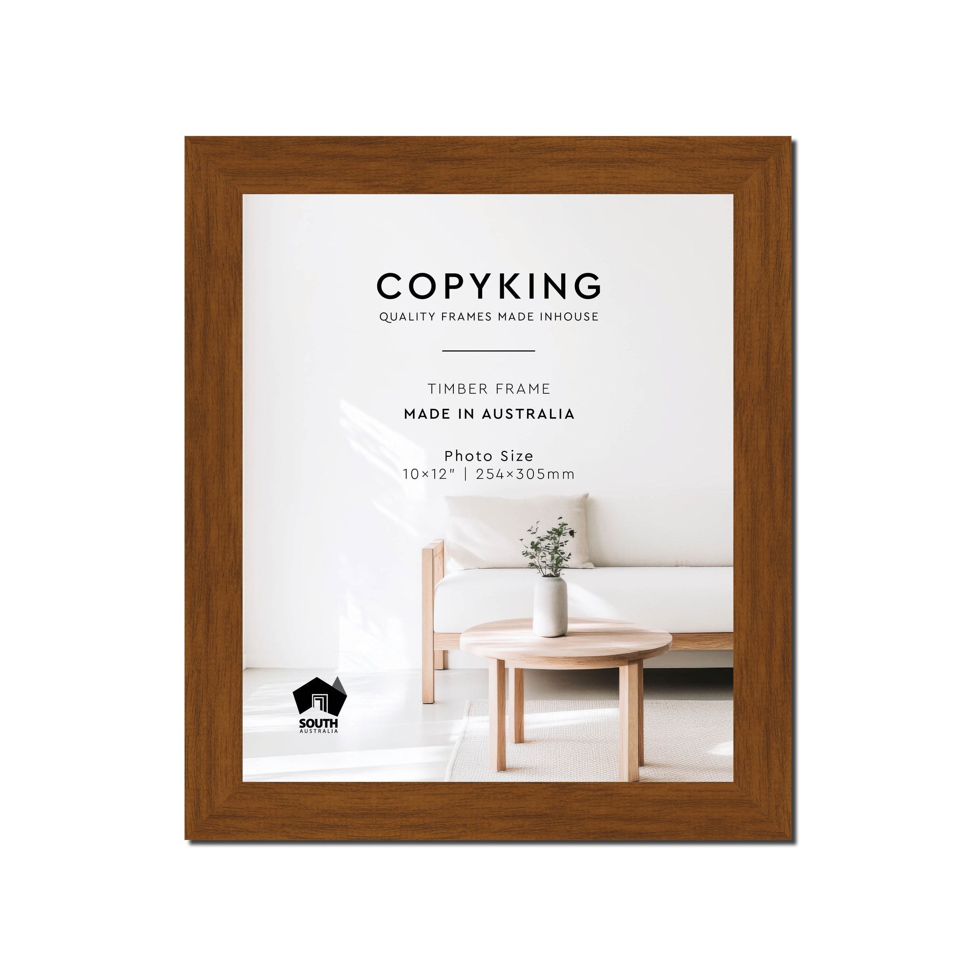 Teak 30mm Wood Photo Frame - 10" x 12" (254mm x 305mm)