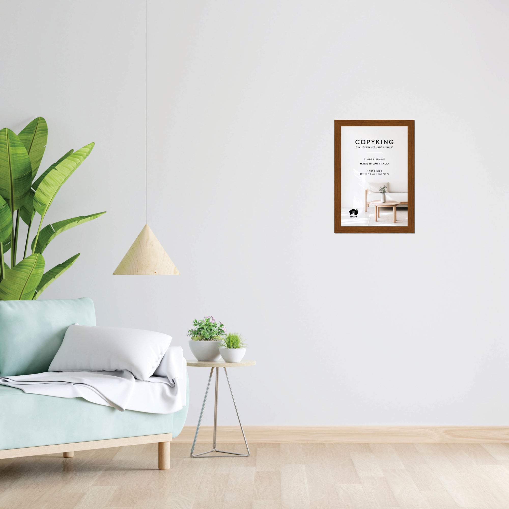 Teak 30mm Wood Photo Frame - 12" x 18" (305mm x 457mm)
