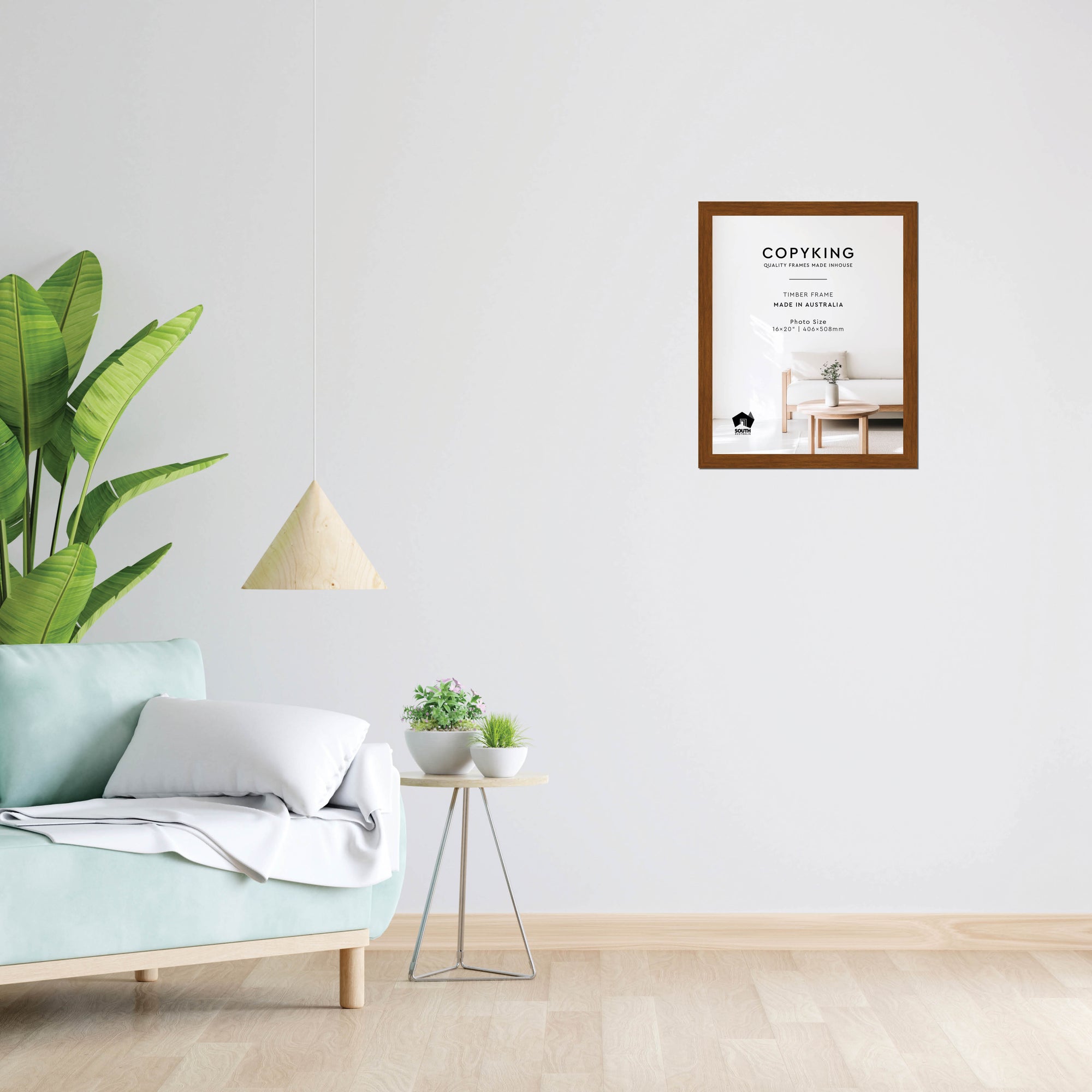 Teak 30mm Wood Photo Frame - 16" x 20" (406mm x 508mm)