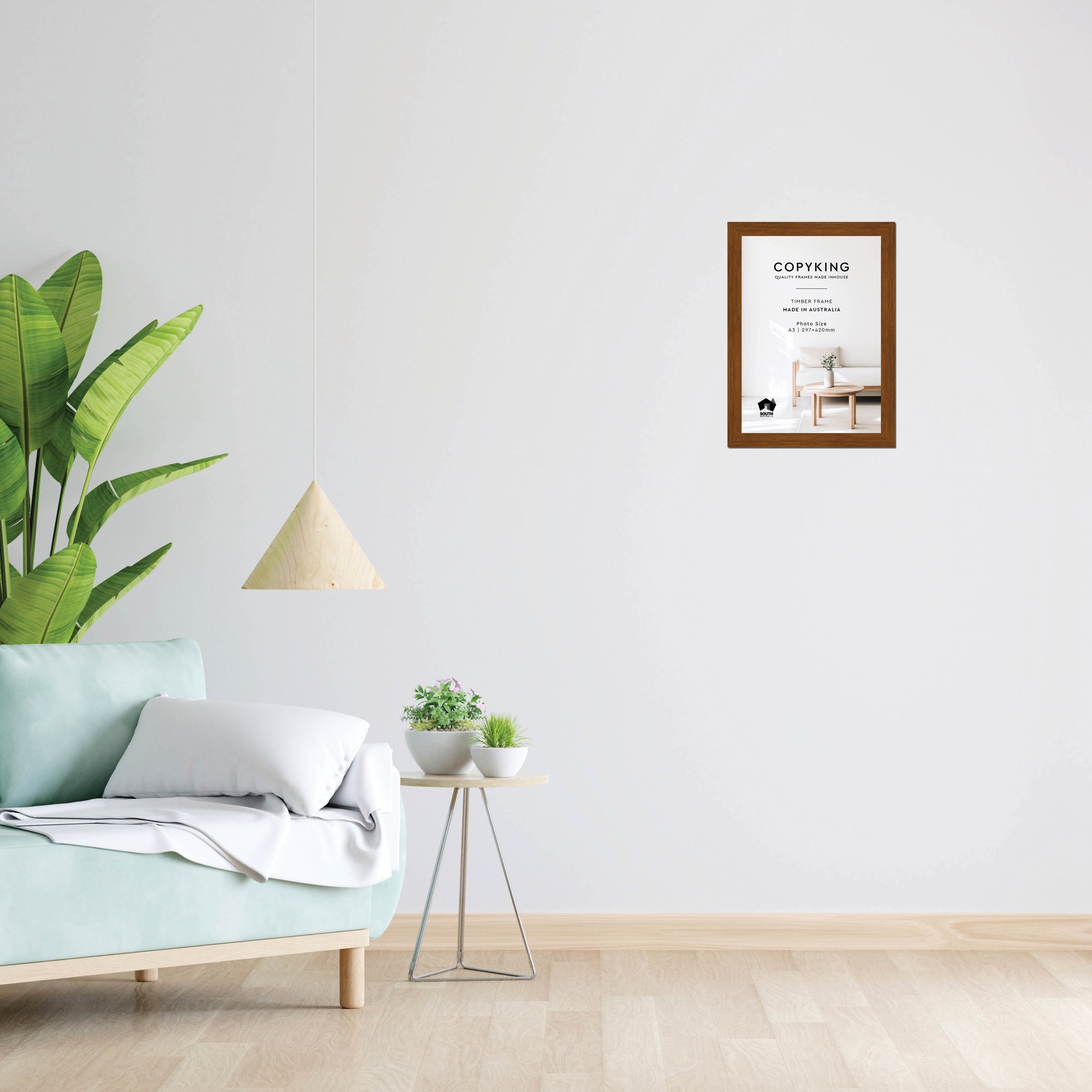 Teak 30mm Wood Poster Frame - A3 (297mm x 420mm)